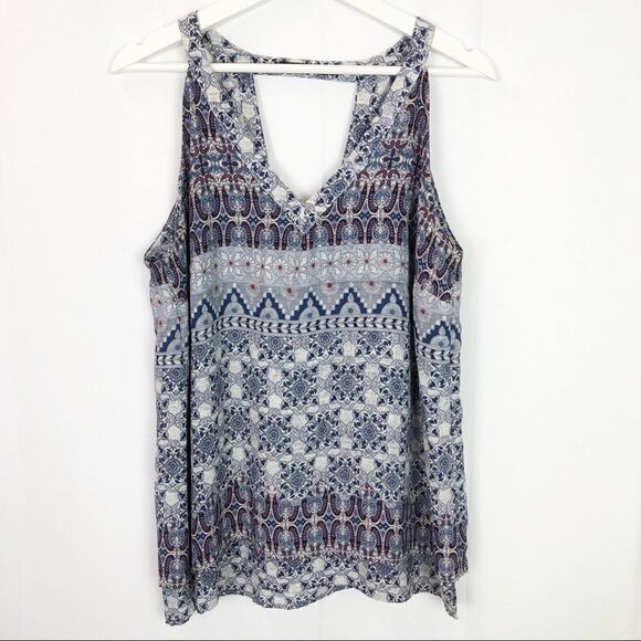 Harlowe & Graham sleeveless open back blouse - Picture 1 of 6